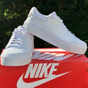 NEW Nike White Court Legacy Lift Casual Sneaker - Womens 8.5 (fits Youth 7Y)